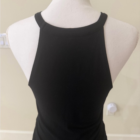 Michael Stars Black Halter Ruched Midi Dress - Picture 7 of 12